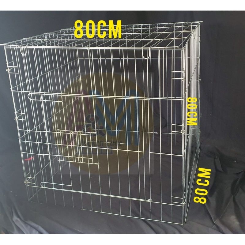 kandang ayam bangkok 80x80x80 sistem lipat pakai ring