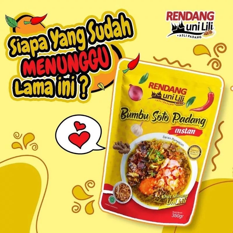 

BUMBU SOTO PADANG Instan LENGKAP By Rendang Uni Lili