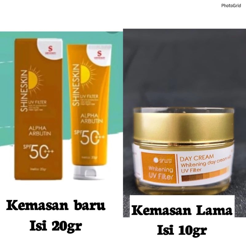 SHINESKIN SUNCARE BWS FILTER/wds spf50(cream siang) whitening day super/wds(bws)