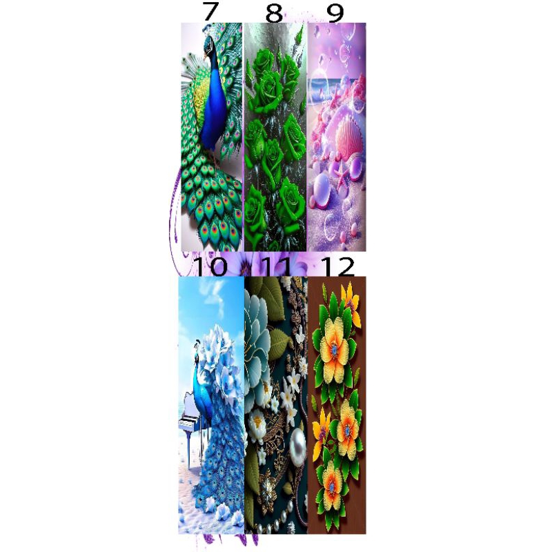 

stiker rives motif merak01