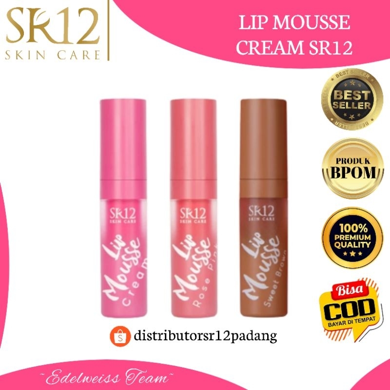 LIP MOUSSE CREAM SR12 HERBAL SKINCARE SR12 PADANG SR12 SUMBAR SR12 PUSAT OFFICIAL LIPCREAM LIPMATTE 