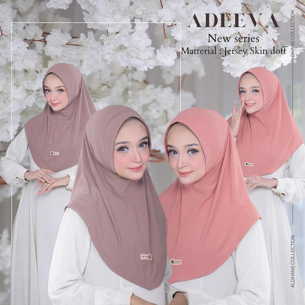 Hijab Bergo Sporty Adeeva Aldans Polos M Premium/Jilbab Instan Harian Antem Premium