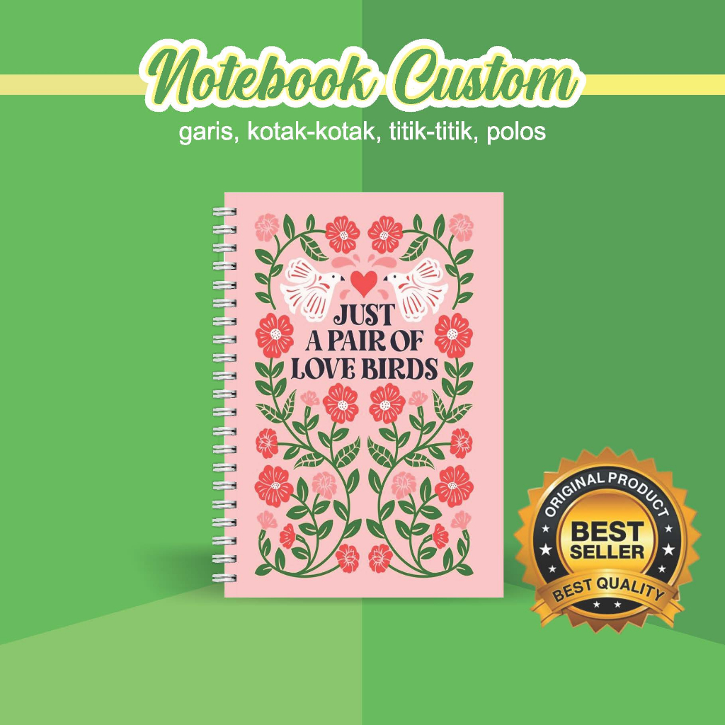 

NOTEBOOK A5 CUSTOM CATATAN/JURNAL BOOKPAPER GRID/KOTAK2#DOTTED/TITIK2#BLANK/POLOS