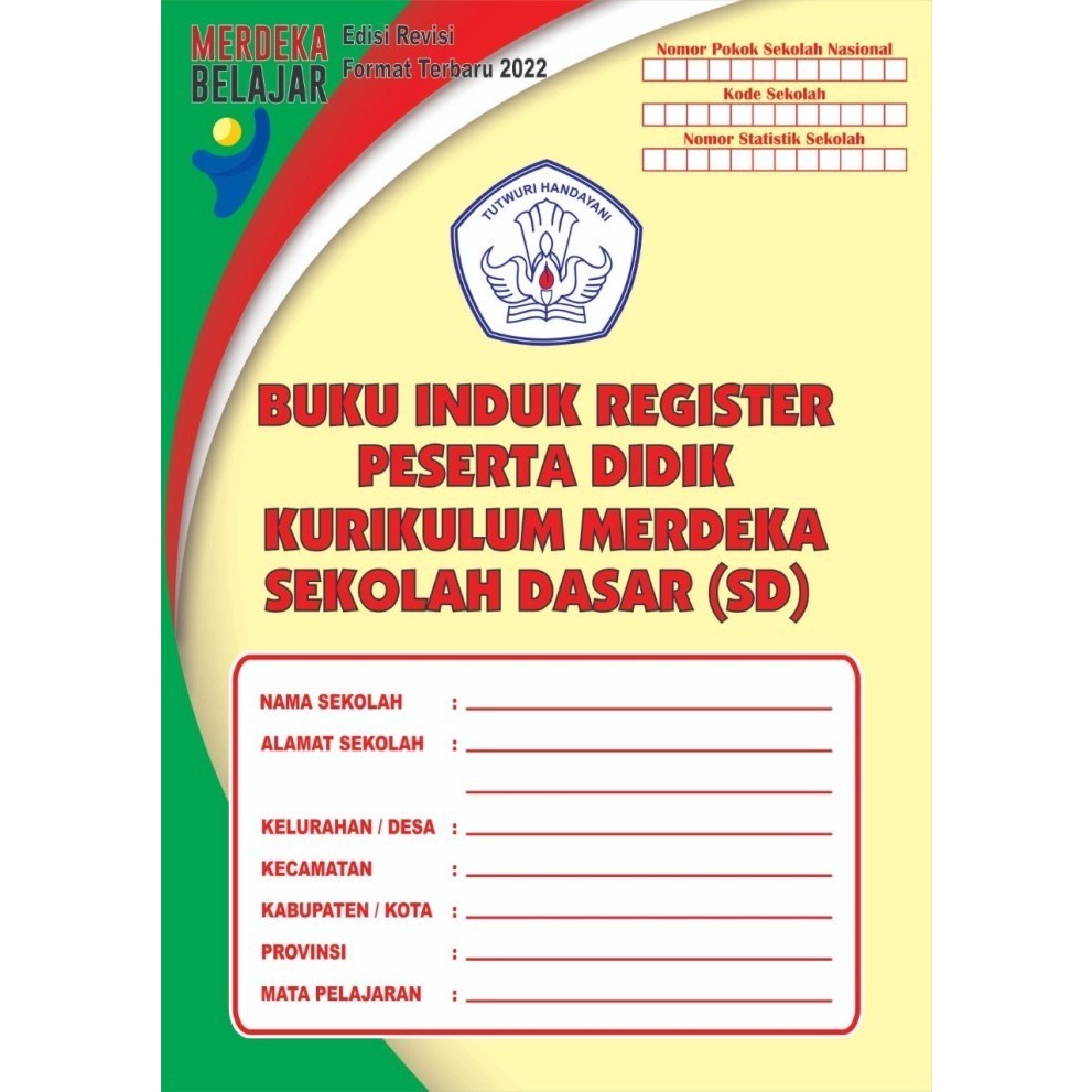 

BUKU INDUK REGISTER PESERTA DIDIK SD ISI 50 SISWA KURIKULUM MERDEKA 2024