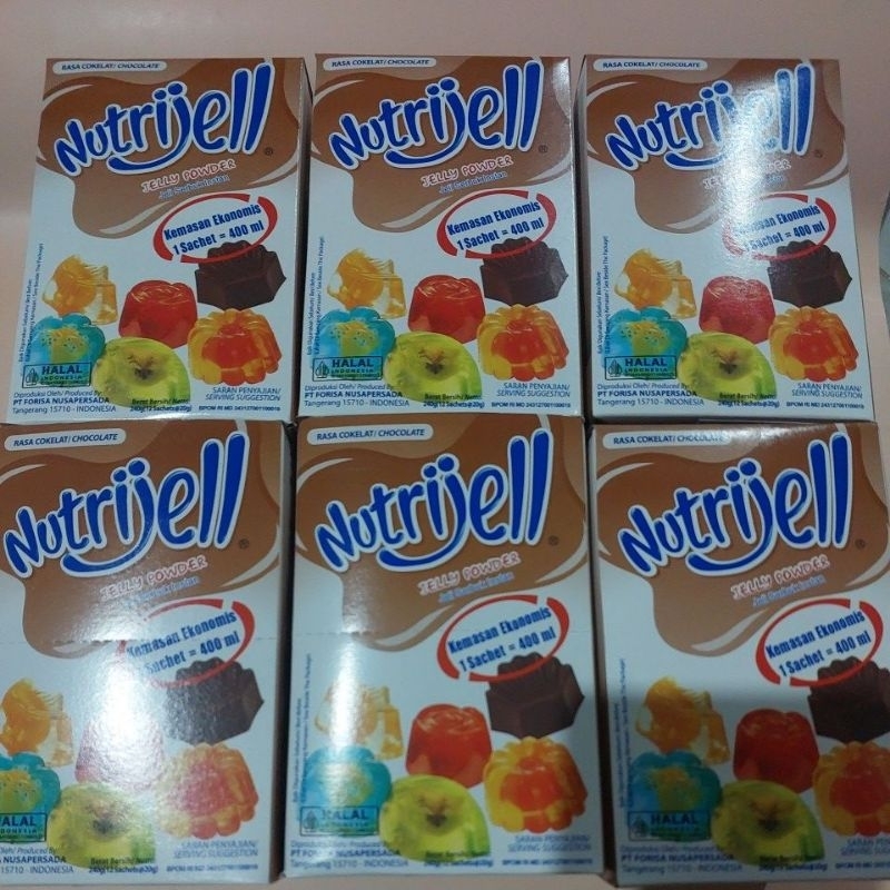 

nutrijel coklat kemasan 20 gram harga satuan pcs