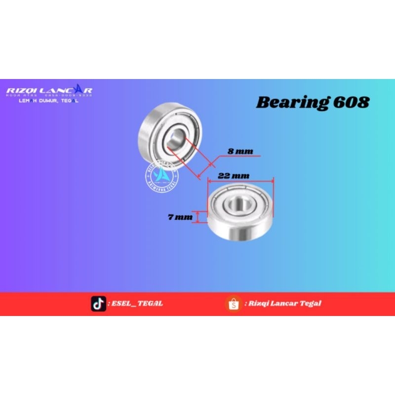 laher bearing 608