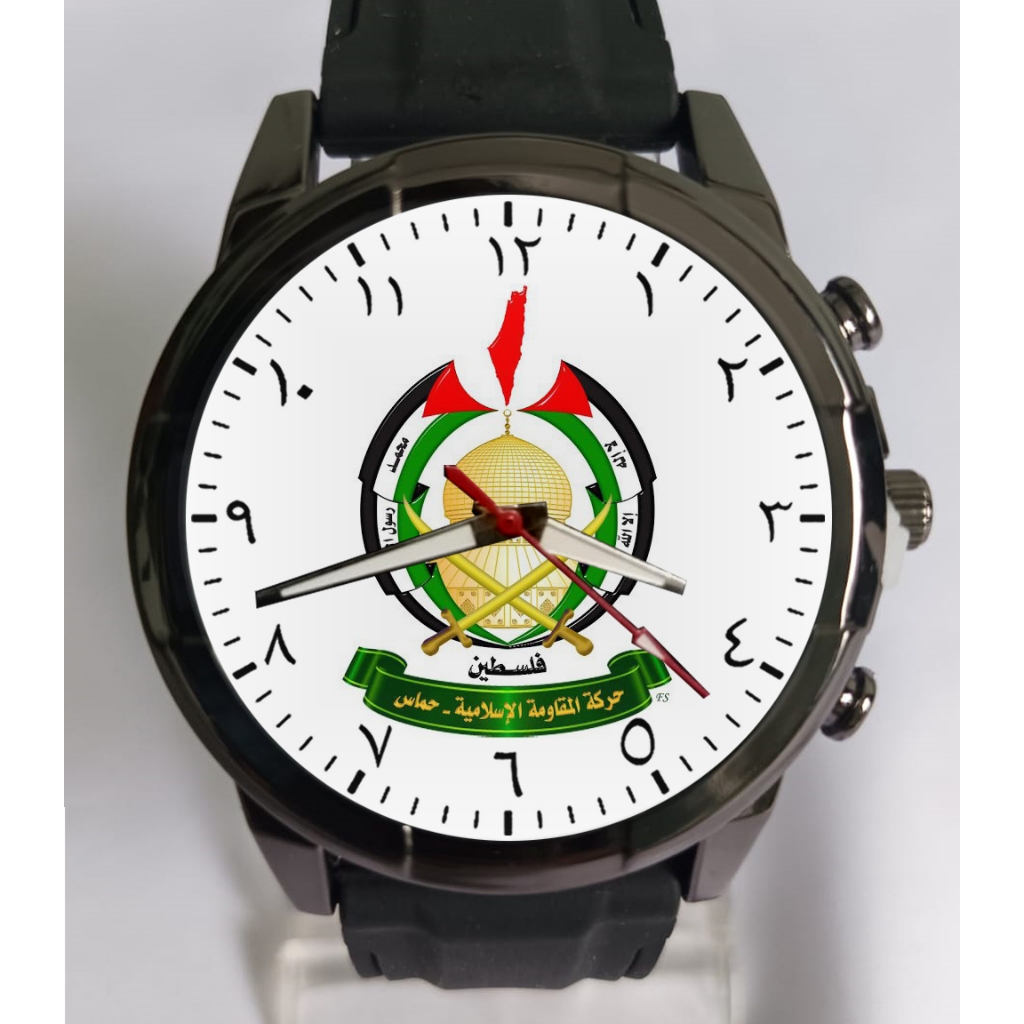 JAM TANGAN CUSTOM LAMBANG HAMAS PALESTINA // JAM TANGAN PALESTINA