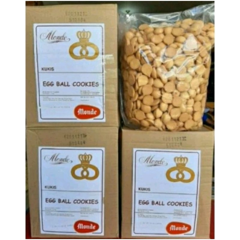 

Biscuit Monde EGG Ball Cookies isi 250gr