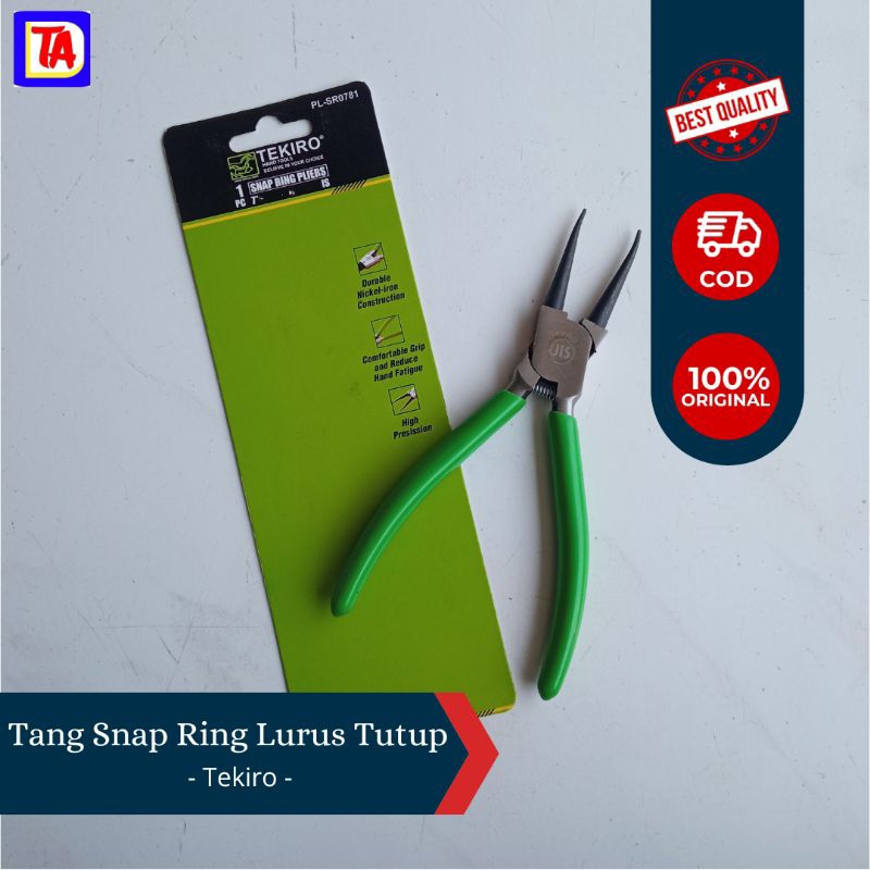 TANG SNAP RING 7 INCH LURUS TUTUP - TEKIRO