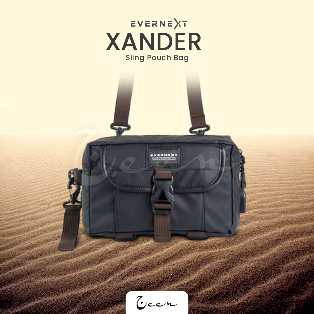 Sling Bag XANDER - Tas Slempang Elegan Multifungsi Waterproof Tahan Air EVERNEXT