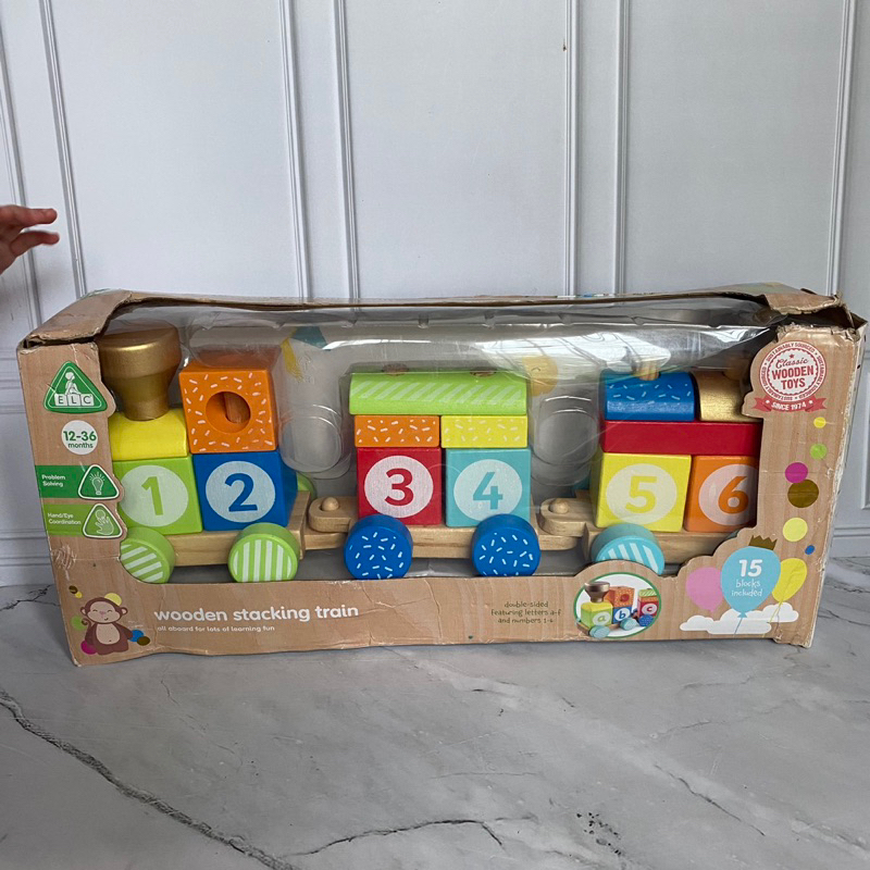 elc wooden stacking train