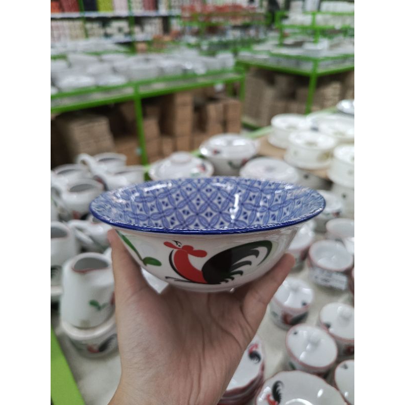 mangkok jago jadul kombinasi batik kawung/mangkok kopin/mangkok ayam