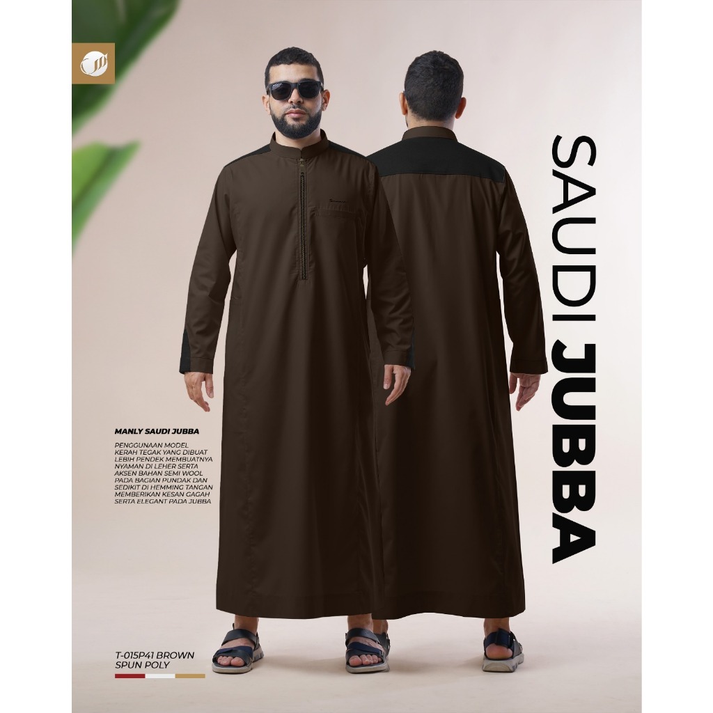 SAMASE Jubba Saudi T015P Jubah Pria Dewasa Lengan Panjang