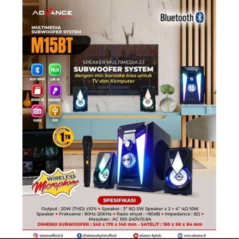 speaker bluetooth + karaoke mini hifi
