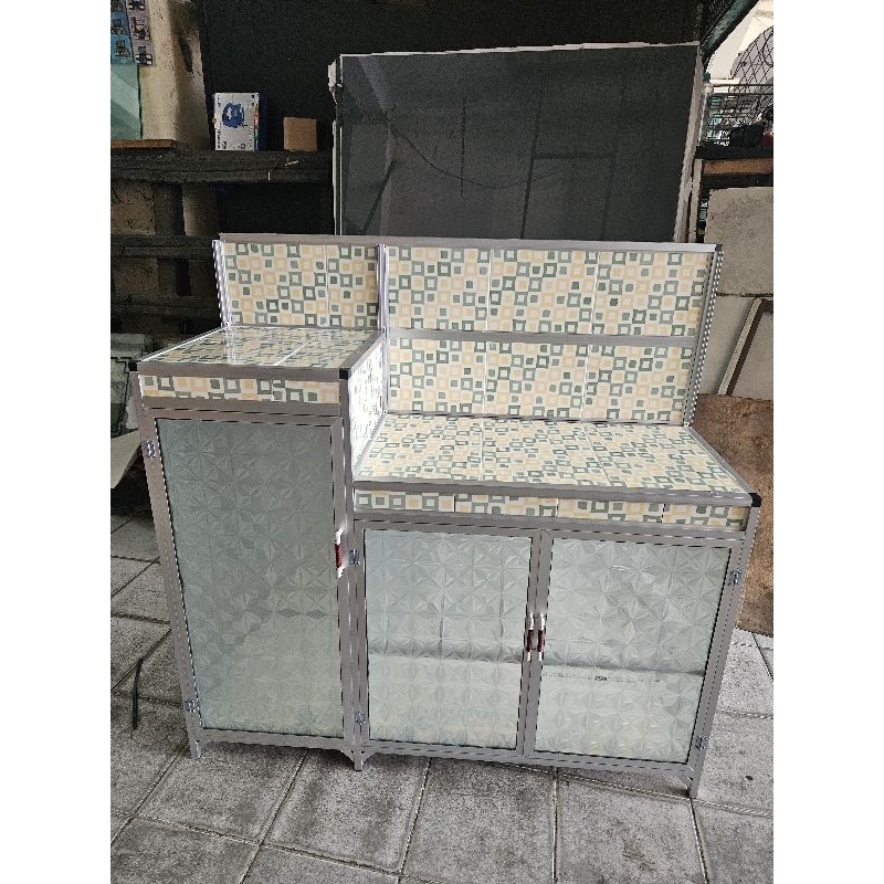 rak meja kompor keramik 3 pintu