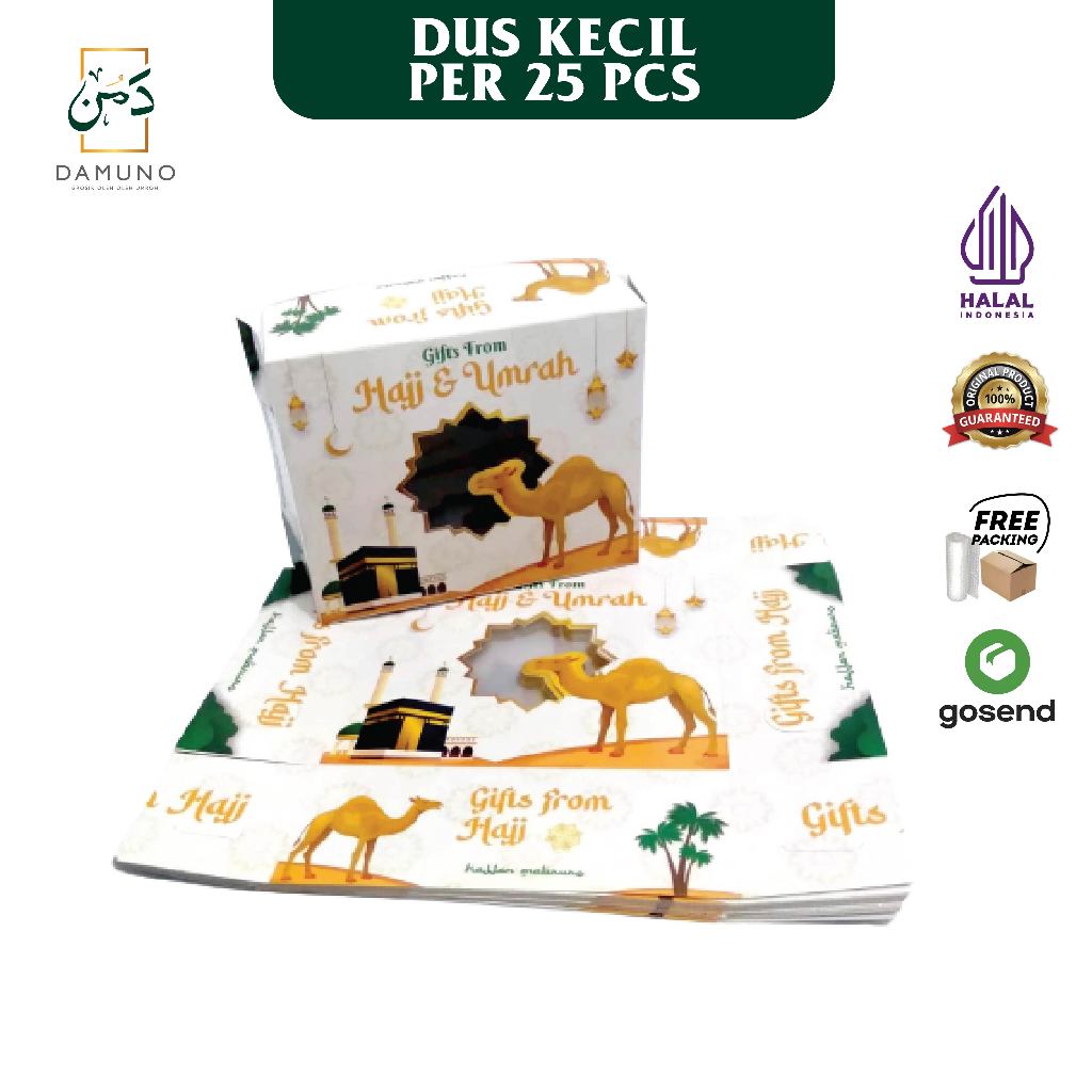 

Dus kecil Oleh oleh Haji dan Umroh / Kardus Box 25 Pcs