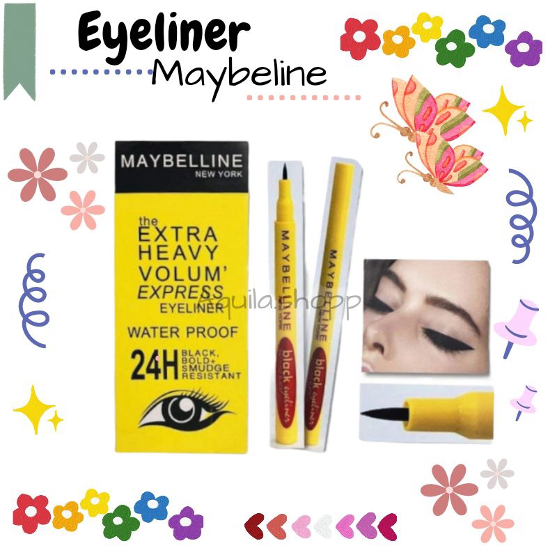 SPIDOL EYELINER MAYBELLNE WATERPROOF/eyeliner/eyeliner spidol/eyeliner waterproof