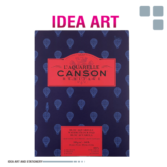 

CANSON Heritage Kertas Watercolour Hot Pressed 26x36 100720017