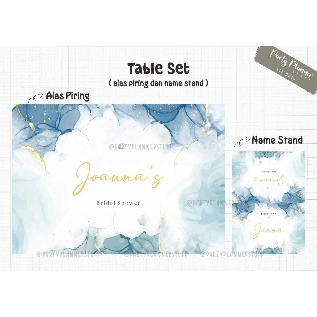 Table set bridal shower / baby shower / happy sweet 17th birthday / anniversary / custom table decor