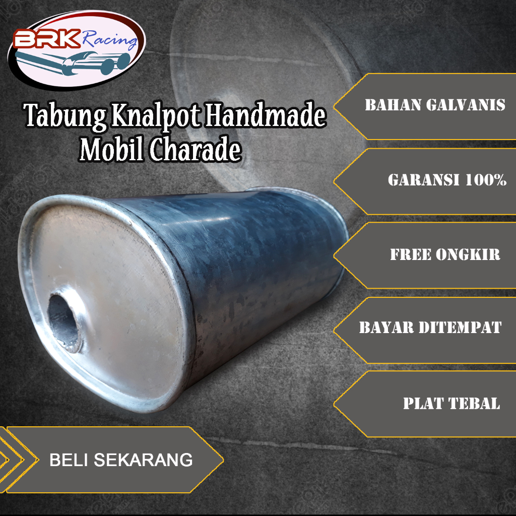 Tabung Knalpot Standar Mobil Charade/Gendangan Standar Bahan Galvanis