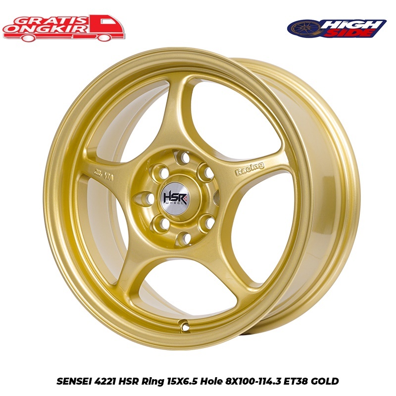 Velg Hsr Sensei Racing Type Enkei Tulang R15 Mobil Agya,Calya,Sigra,Brio,DatsunMobilio,Avanza,Livina