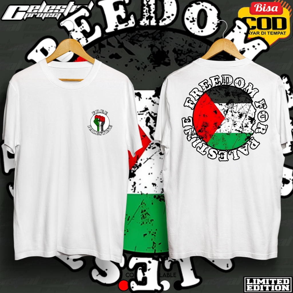 KAOS SAVE PALESTINA PAKAIAN PRIA