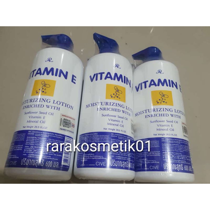 AR Vitamin e Moisturizing lotion enrichhed/ handbody Vitamin e /lotion Vitamin e biru 600gr