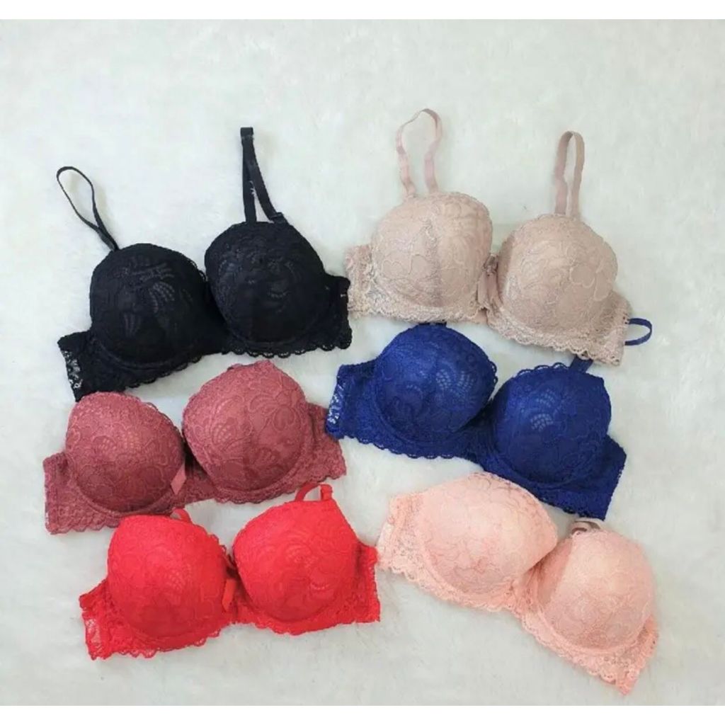 BRA BUSA PALING TEBAL DAN BAGUS BH Import Bra Pushup Bra  Bh Brukat Kawat BH Busa Tebal FULL BRUKAT 