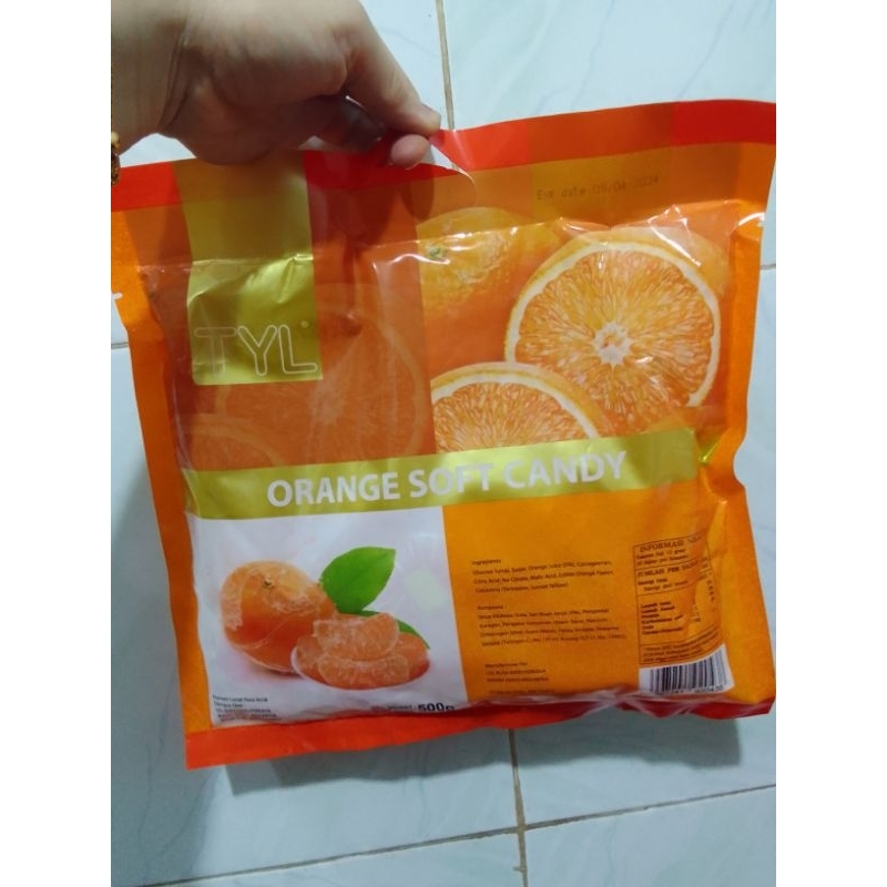 

PERMEN JELLY JERUK TYL ORANGE SOFT CANDY 500GR