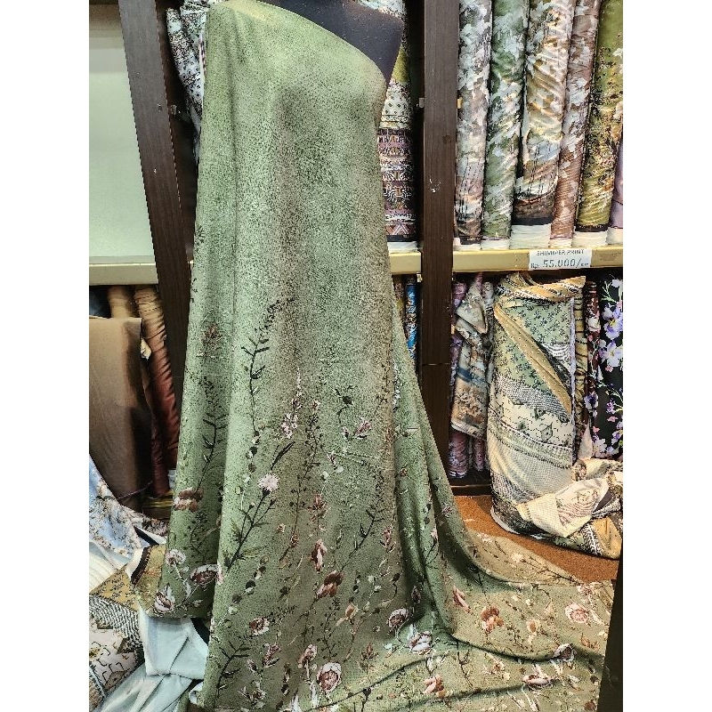 SHIMMER SILK PRINT ||KAIN SHIMMER SILK