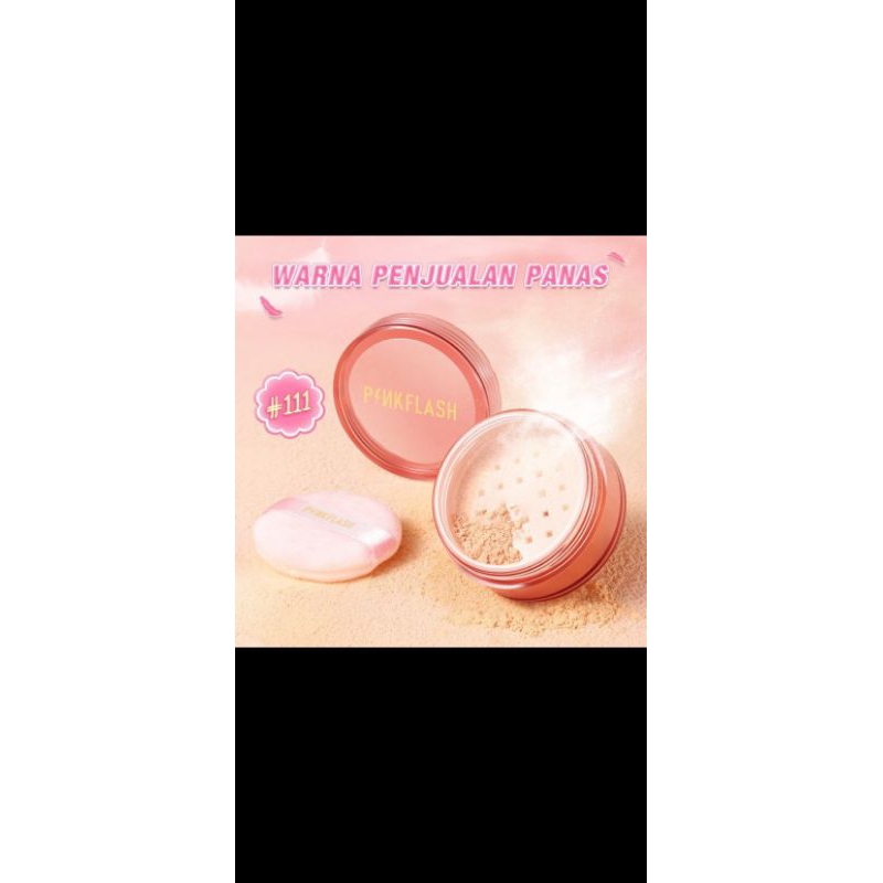 PINK FLASH loose powder bedak tabur