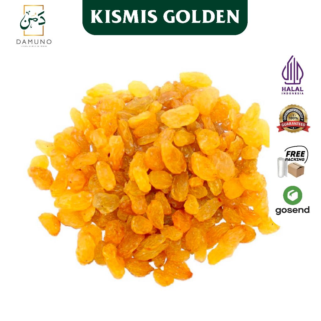 

Kismis Asam Manis Golden Raisin Enak & Fresh Cocok Untuk Oleh-oleh Haji Umroh Camilan Sehat