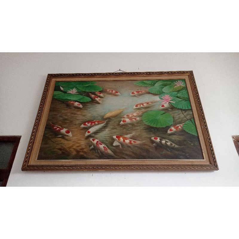 Lukisan dinding ikan koi