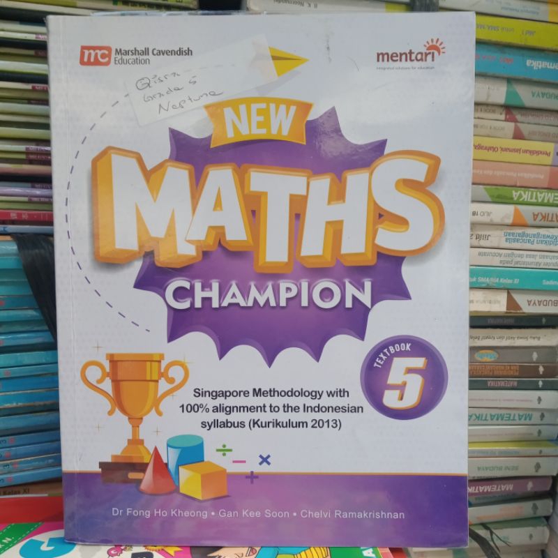 New Maths Champion 5 Textbook. MULUS 100% ORIGINAL