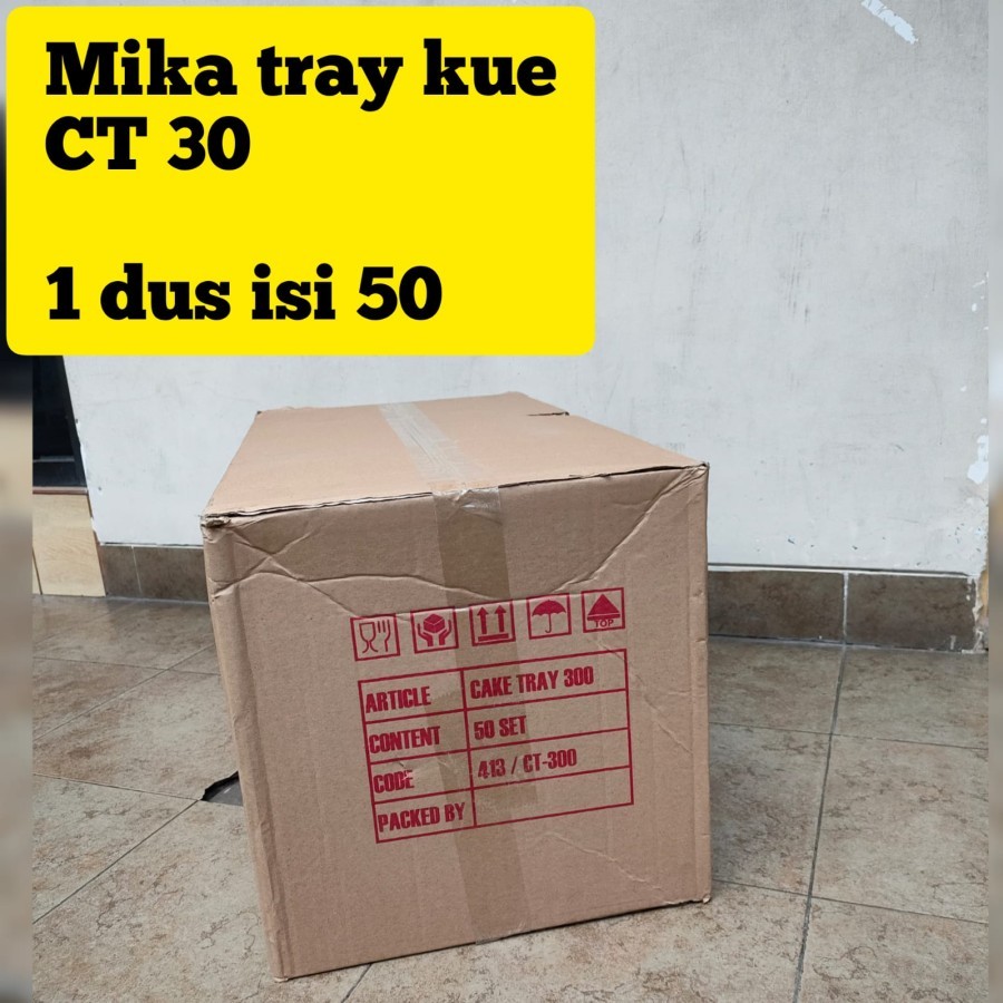 

Mika tray kue tart kotak CT 300 u 30 cm-T15 ( PER KARTON / DUS )