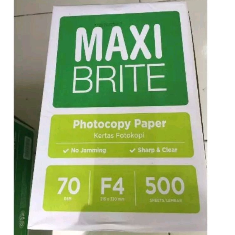 

Kertas HVS 70 gram Maxi Brite 1 Rim 500 Lembar