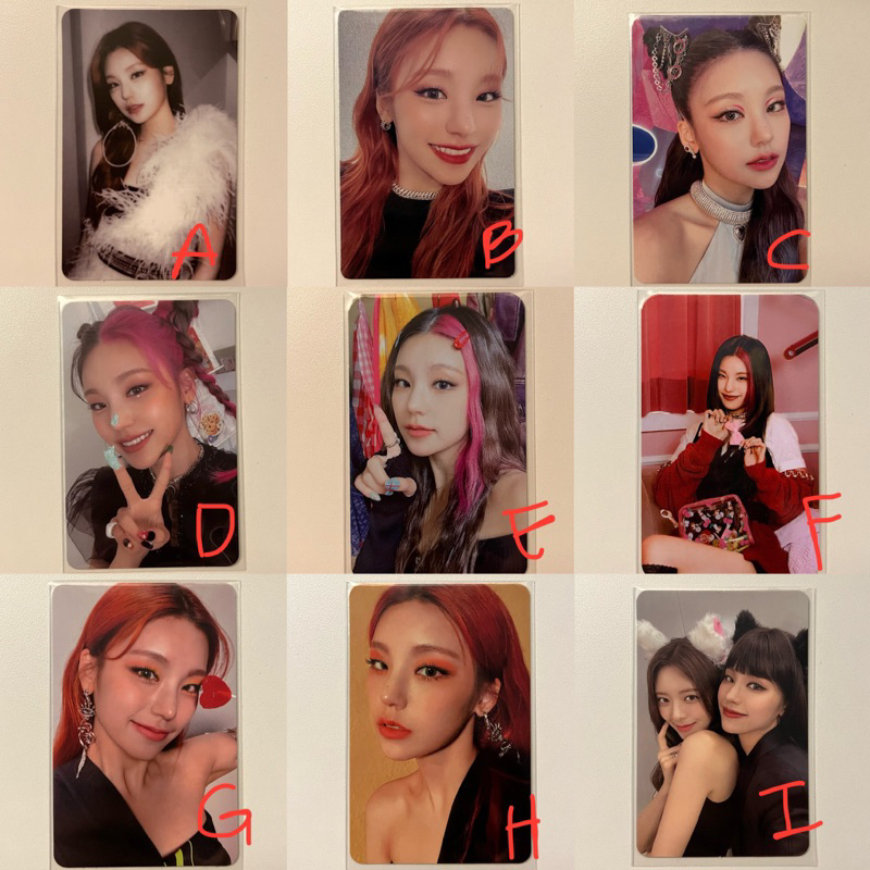 ITZY YEJI PHOTOCARD OFFICIAL