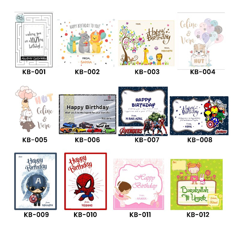 RB STICKER UCAPAN ULANG TAHUN