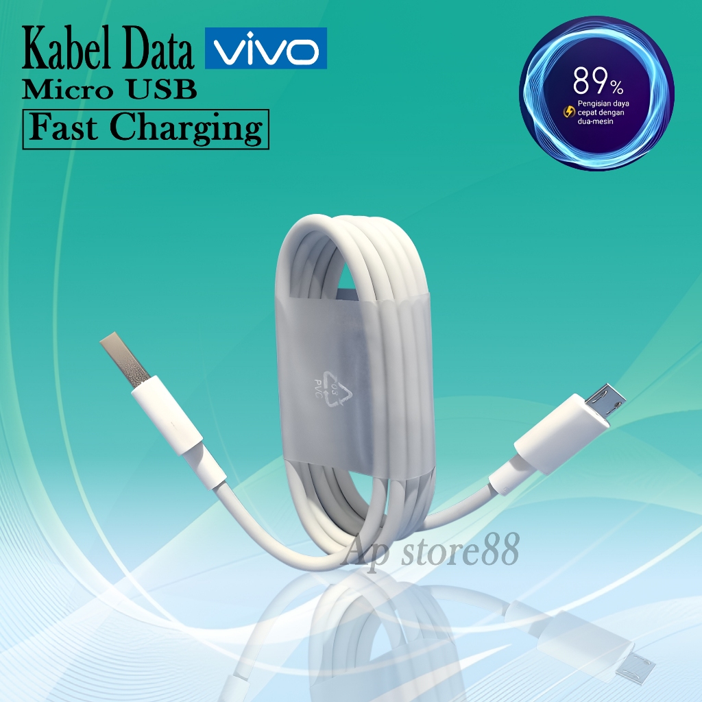 Kabel Data Charger Vivo Y20 Y20S Y20SG Y20 SG Z1 Pro S1 Original Fast Charging Micro USB