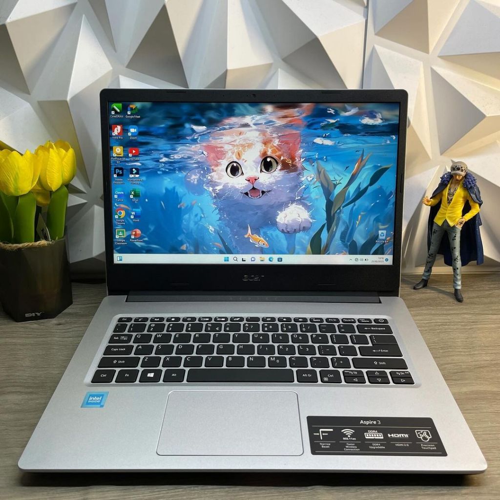 Laptop seken second ACER ASPIRE 3 N5100 SSD bisa daring skripsi