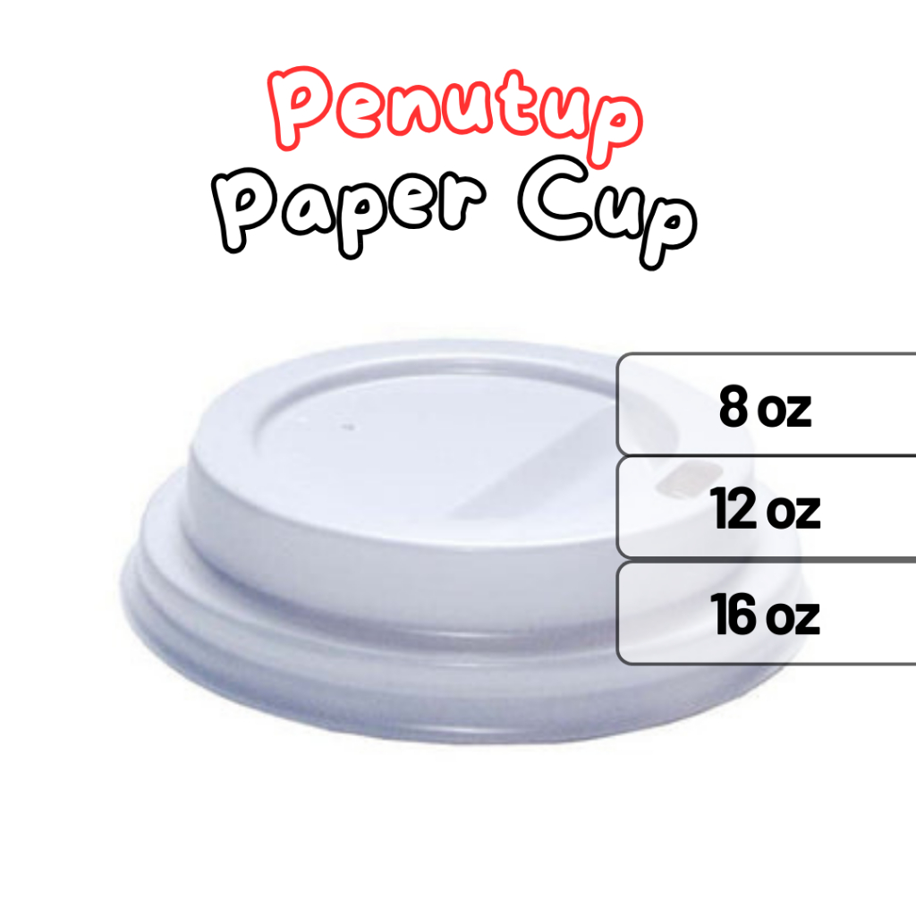 Tutup Gelas Cup / Lid Gelas / Tutup Gelas Plastik / Disposable Cup