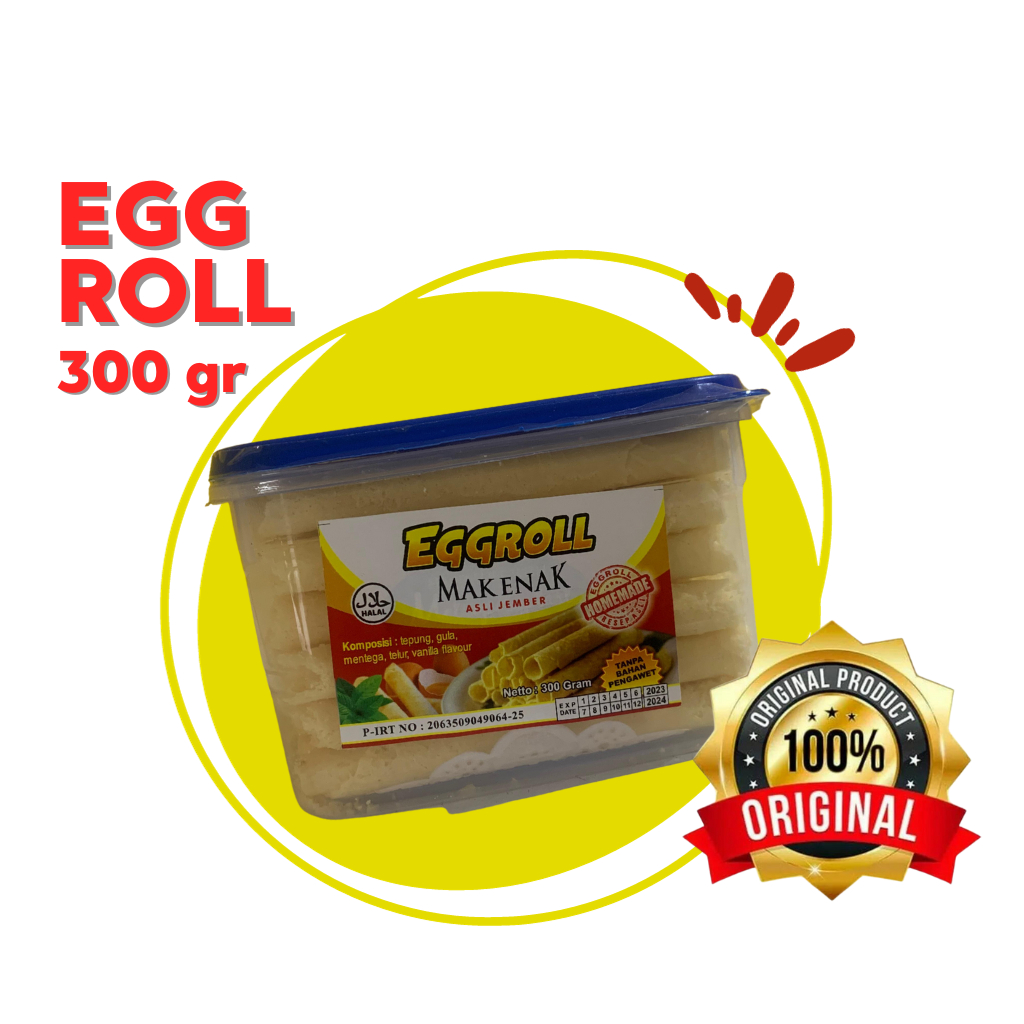 

EGG ROLL ORIGINAL 300 GRAM - MAK ENAK JEMBER OFFICIAL STORE
