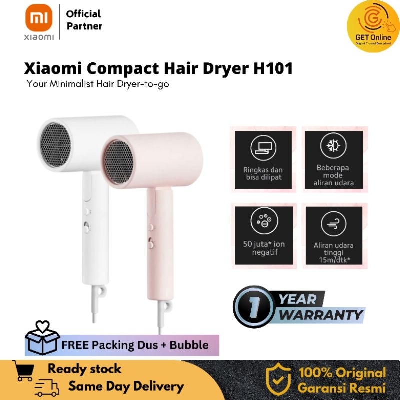 Xiaomi Compact Hair Dryer H101 Hair Dryer Lipat Xiaomi