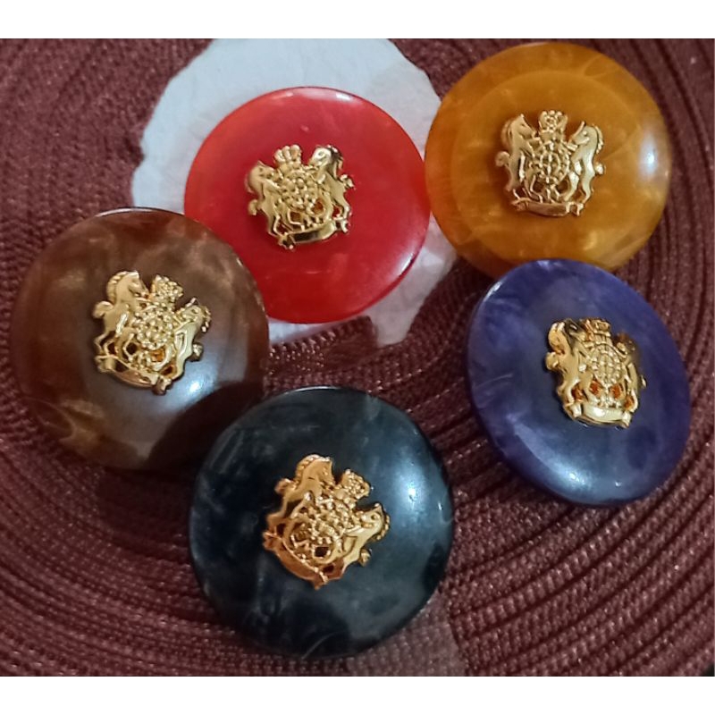 kancing baju unik/ hias/ cantik motif kuda isi 12 PCS