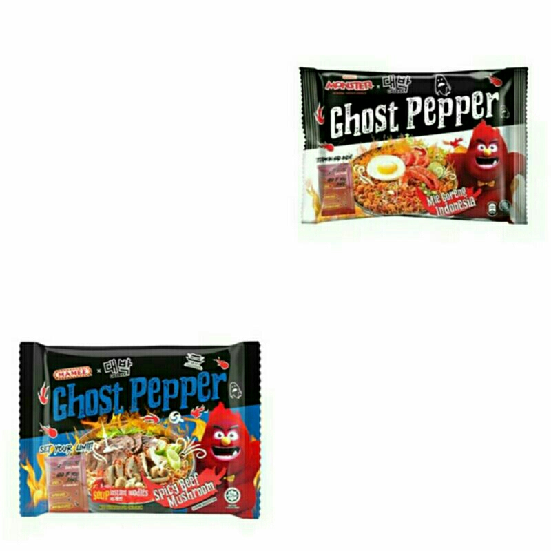 

MAMEE GHOST PEPPER NOODLES SPICY BEEF MUSHROOMS / GORENG / MIE INSTANT 103 GRM, 119 GRM