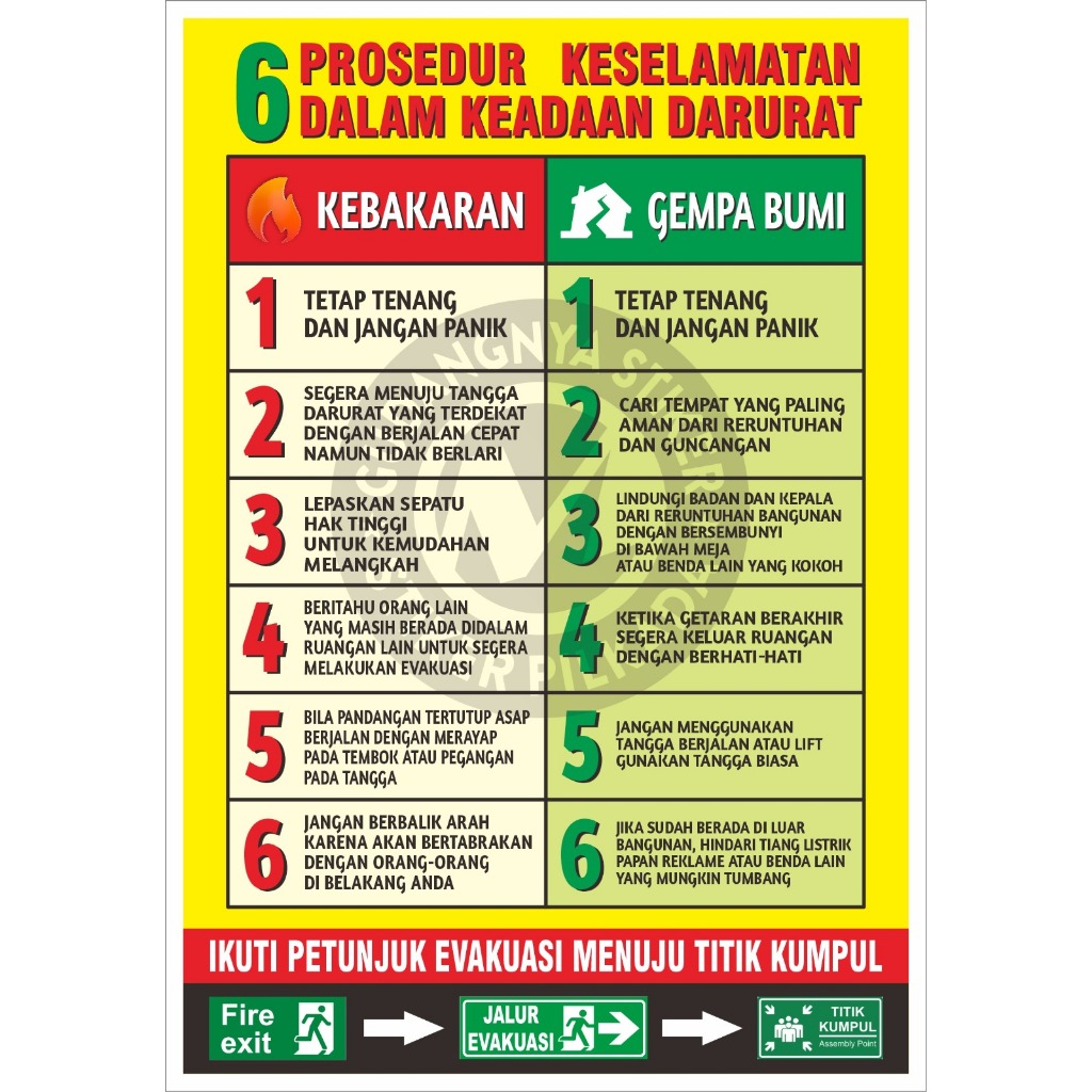 

STIKER VINYL 6 PROSEDUR KESELAMATAN