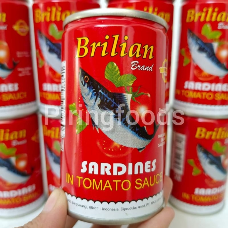 

SARDEN BRILIAN | IKAN SARDEN SAUS TOMAT 155GR