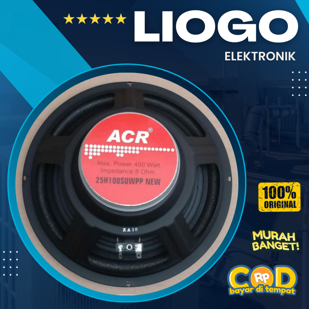 Speaker ACR PRO 10 Inch ACR 25H100SUWPP NEW ACR Woofer 10 Inch 25H100 SUWPP