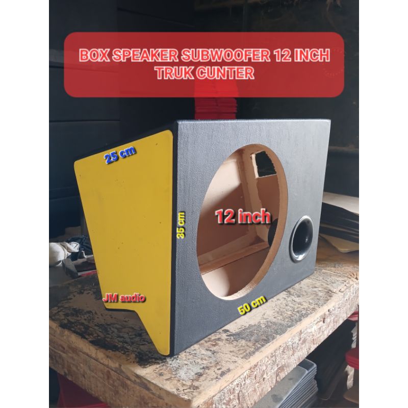 box subwoofer 12in truk canter ragasa bahan mdf 18mm full lapis kulit oscar