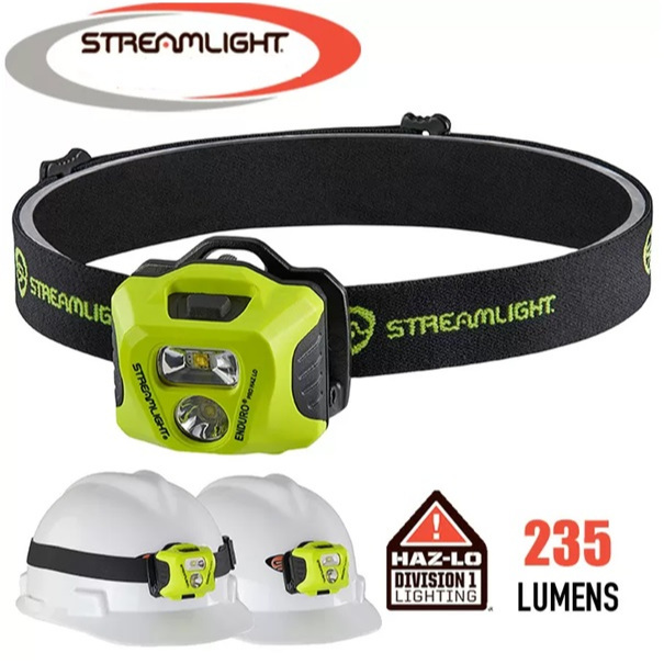 headlamp LED explosion streamlight 61424 enduro pro,senter kepala helm